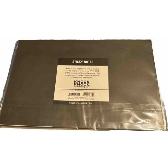 Clever Sticky Notes WTF ASAP TMI Funny Colleague Coworker Gift Knock Knock NEW - Picture 6 of 6